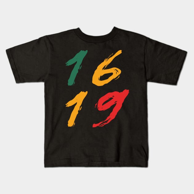 1619 Kids T-Shirt by Kishu